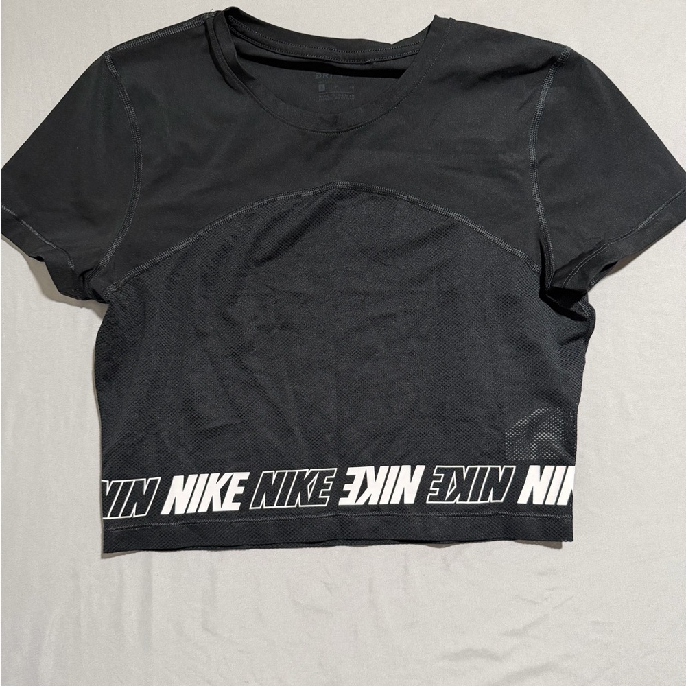 Nike Dri-Fit Black Mesh‎ Workout gym Tee, women's Small T-shirt